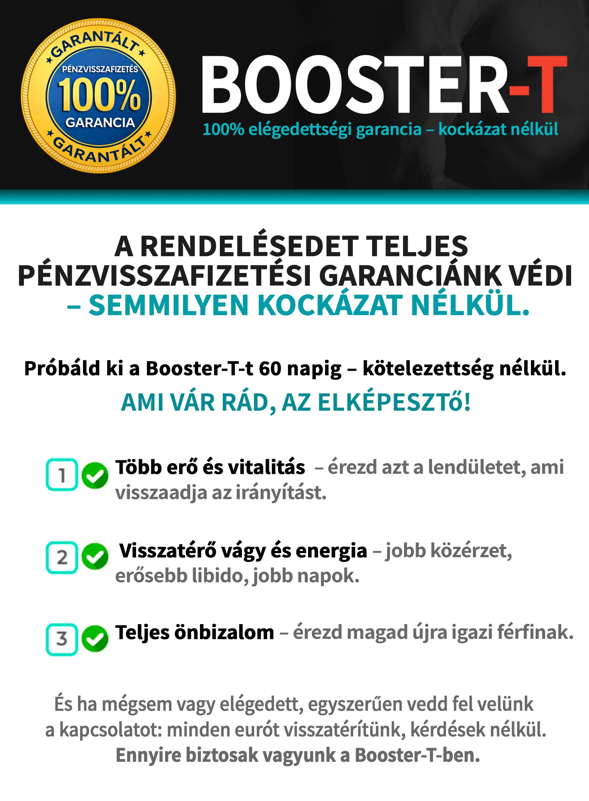 Booster-T guarantee footer